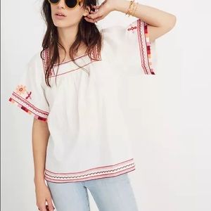 Madewell Embroidered Sandblossom Top